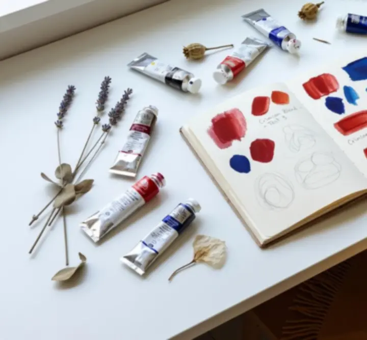 Művész munkaterület inspiráció