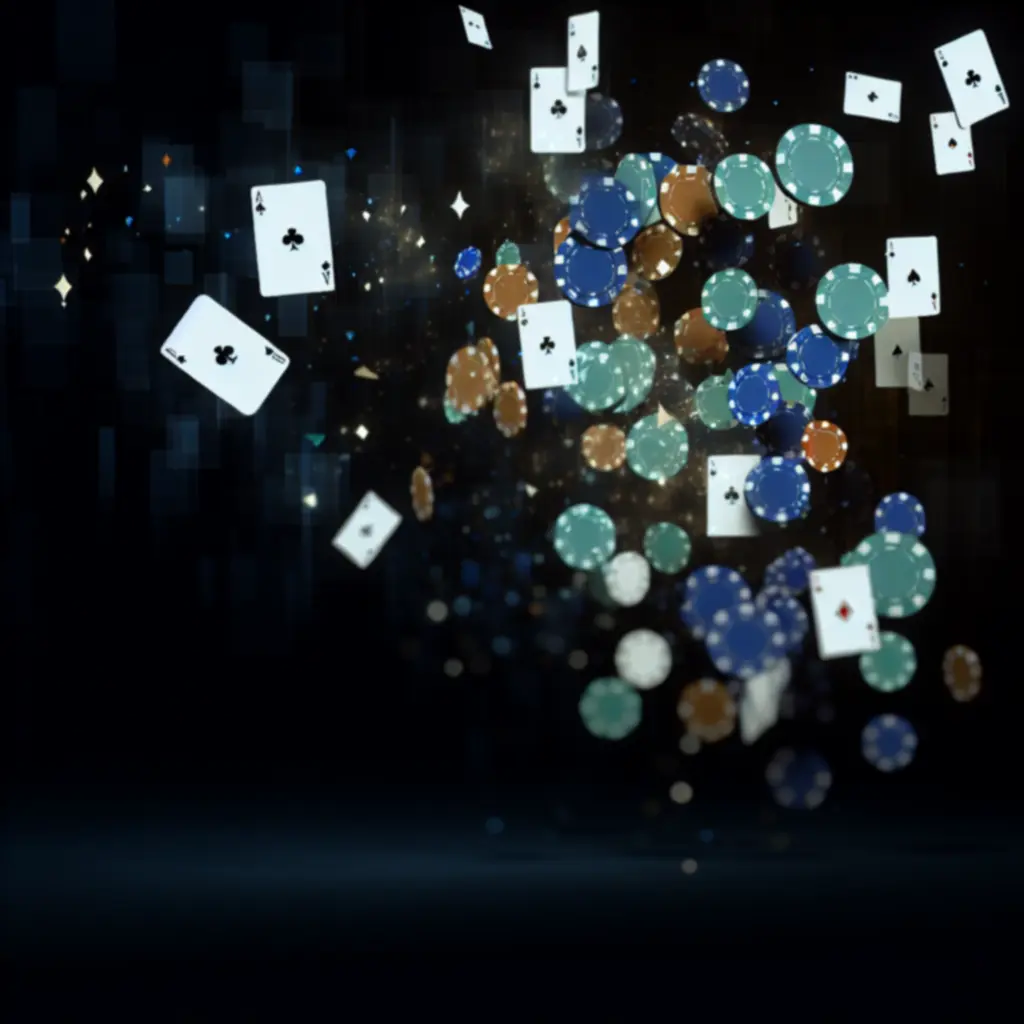 Sötét poker csarnok hangulatos légköre